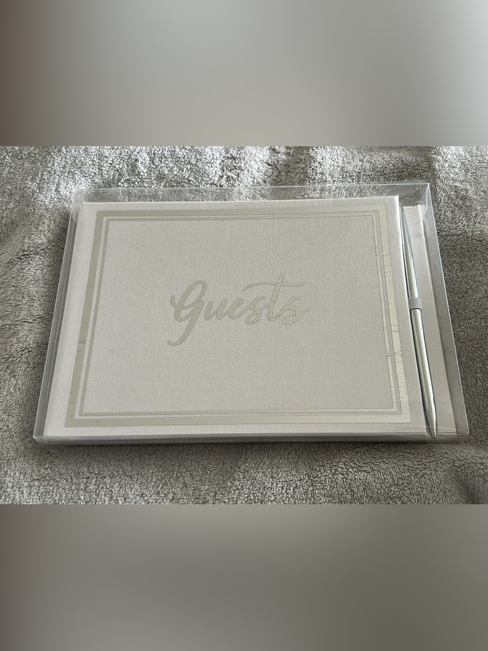 Guests silver Script Guestbook